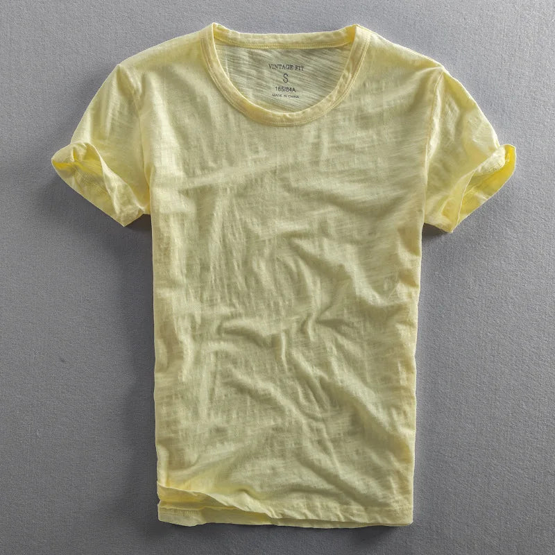 T-Shirt Herren Rundhals | Slim Fit Kurzarm