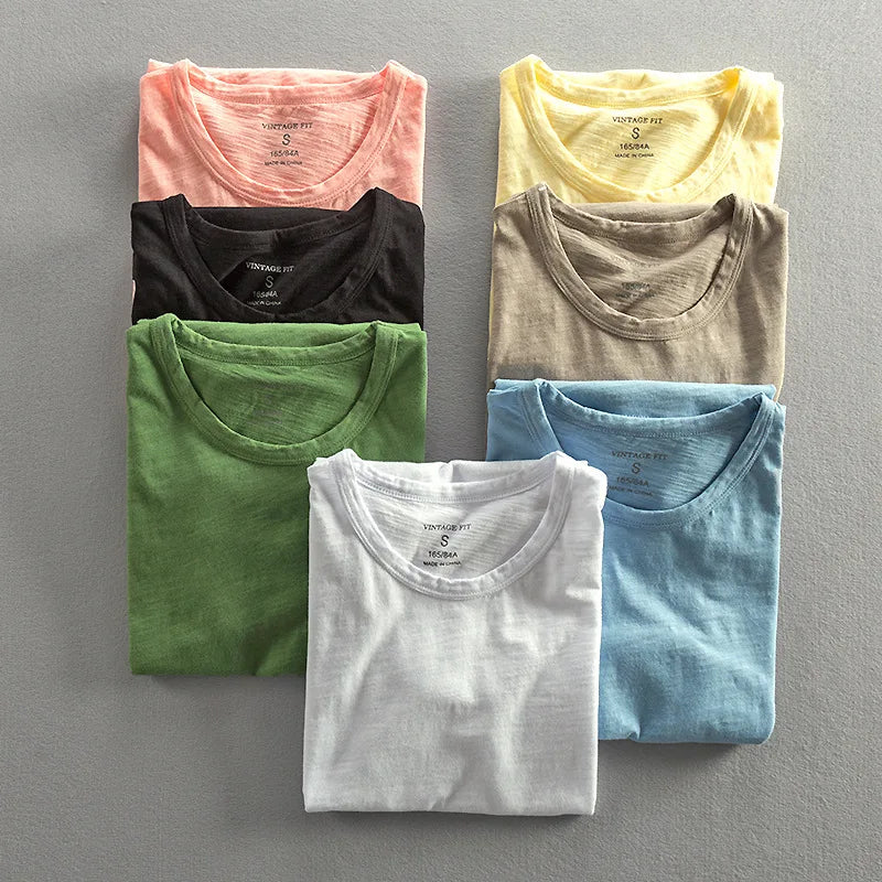 T-Shirt Herren Rundhals | Slim Fit Kurzarm