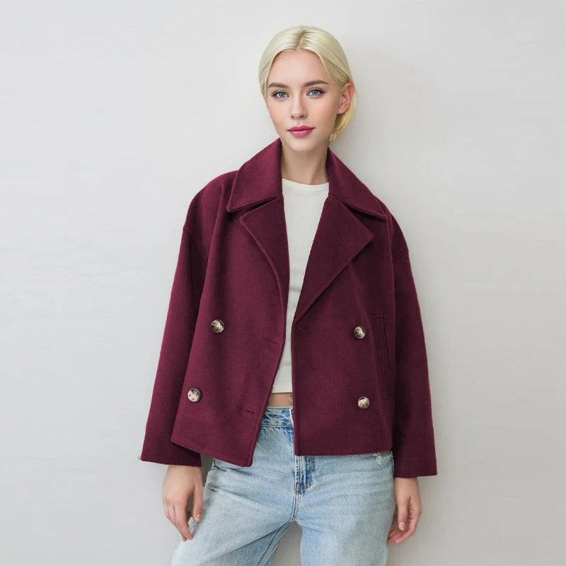 Übergangsjacke Damen Kurz | Reverskragen