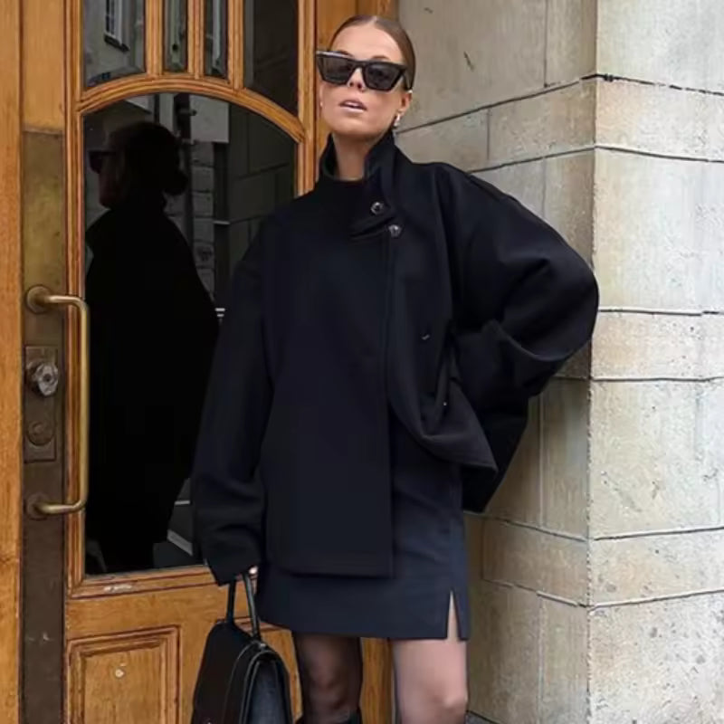Übergangsjacke Damen Kurz | Stehkragen