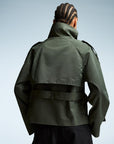 Übergangsjacke Damen Kurz | Trenchcoat mit Gürtel
