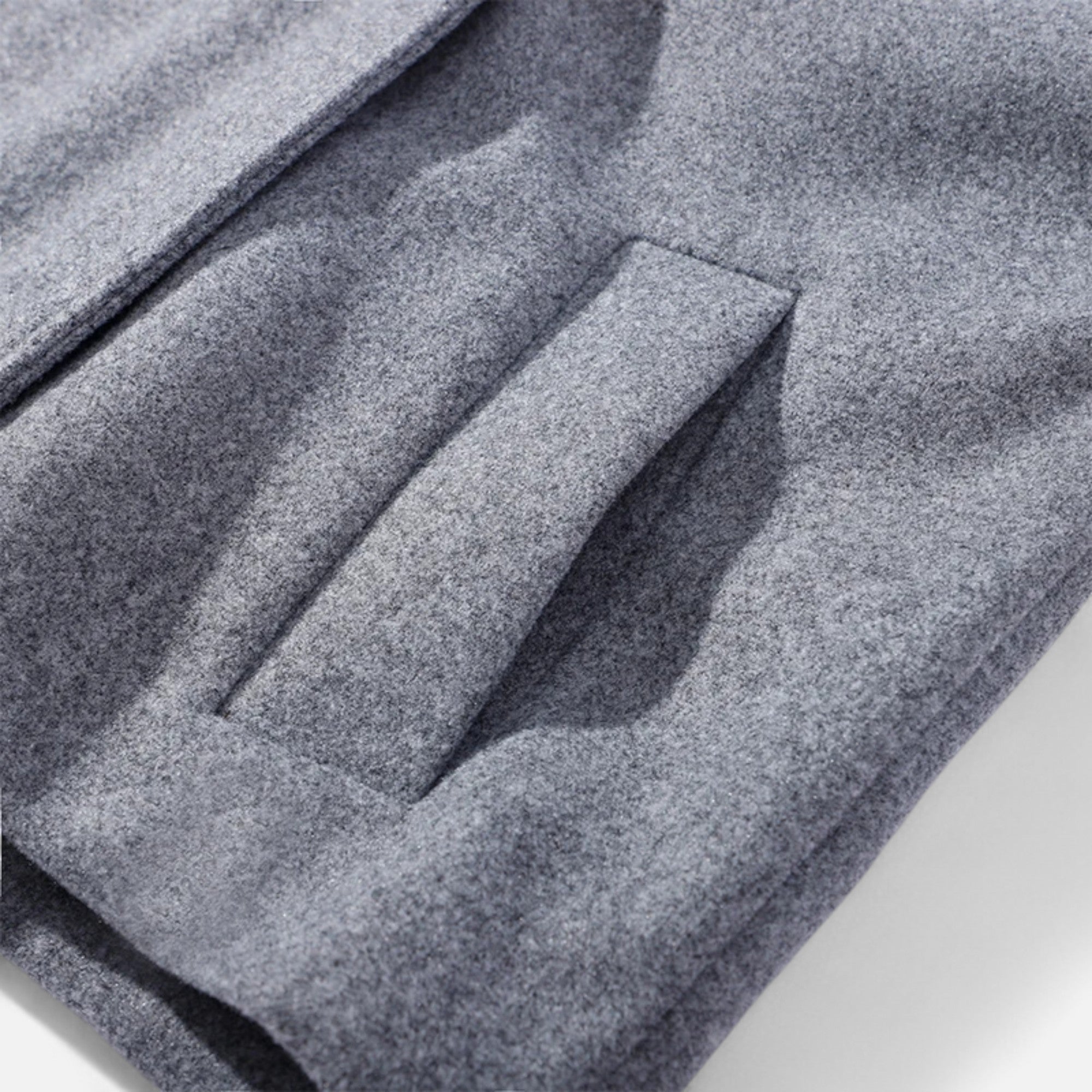 Übergangsjacke Damen Kurz | Zweireihiger Mantel mit Stehkragen