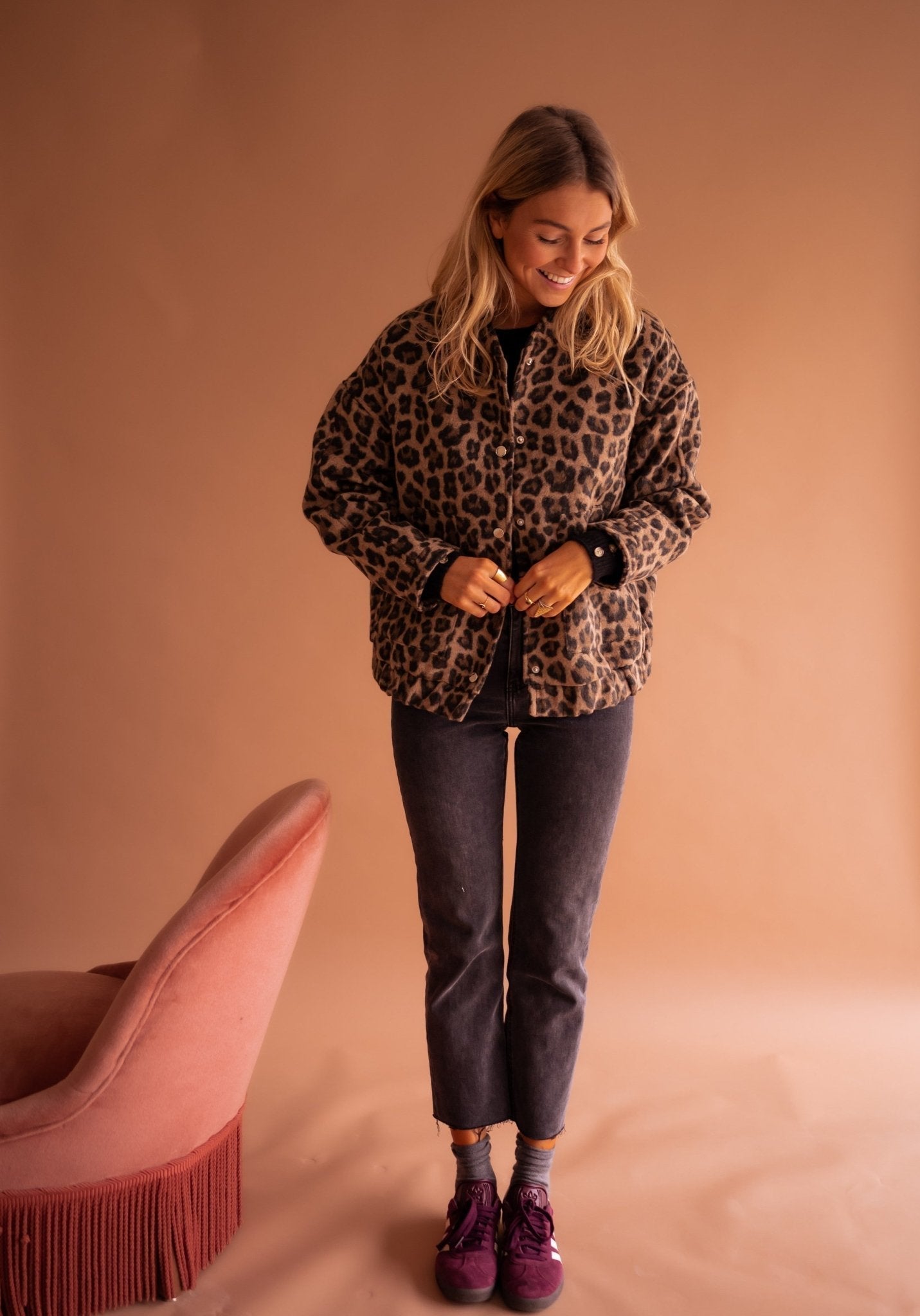 Übergangsjacke Damen Leopardenmuster | Trend