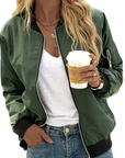 Übergangsjacke Damen | Reißverschluss und Bündchen
