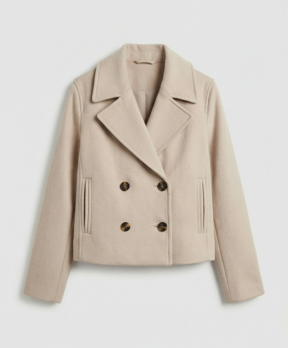 Übergangsjacke Damen Zweireihig | Kurze Jacke Modern
