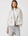 Übergangsjacke Damen Zweireihig | Kurze Jacke Modern