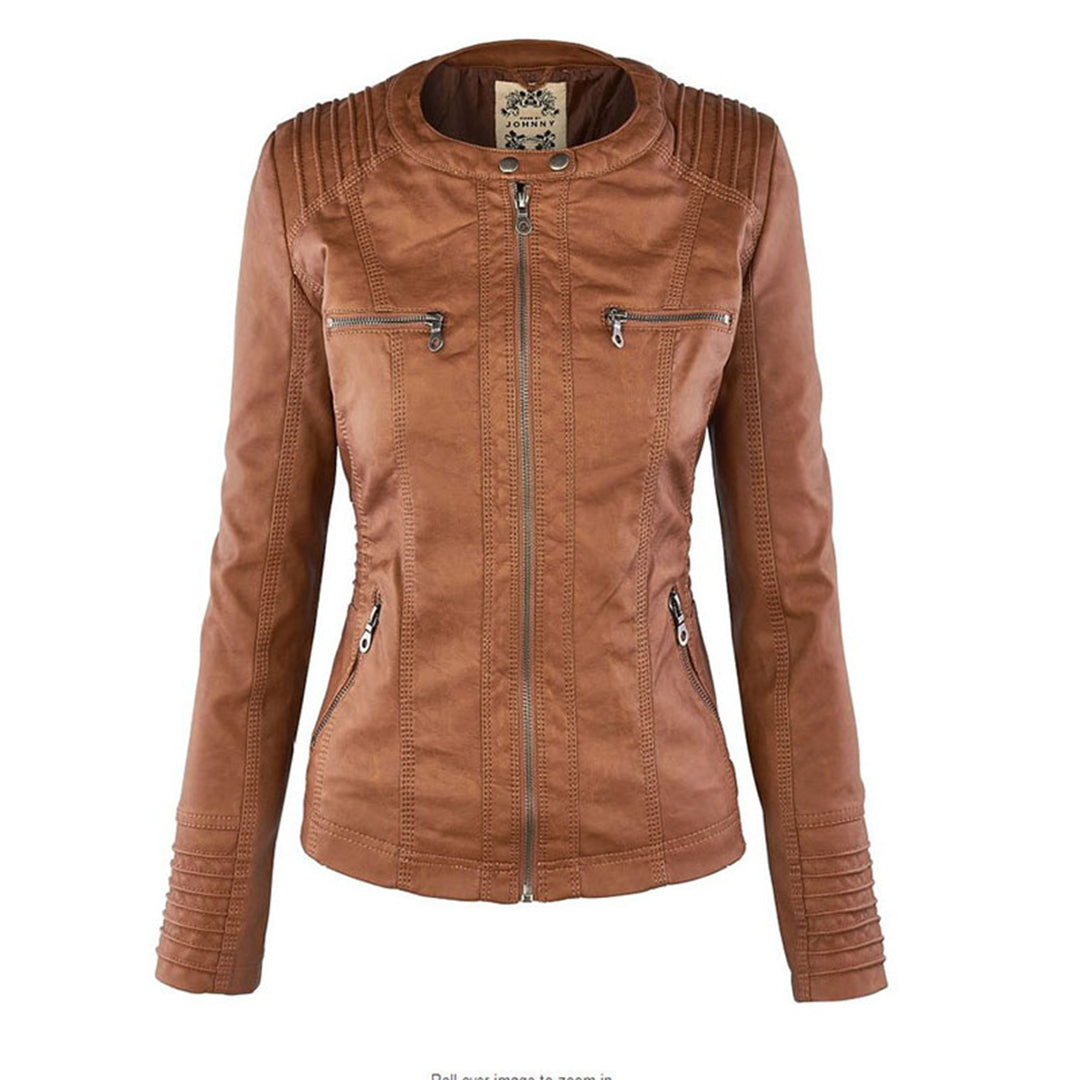 Übergangsjacke Damen mit Kapuze | Taillierte Jacke Reißverschluss