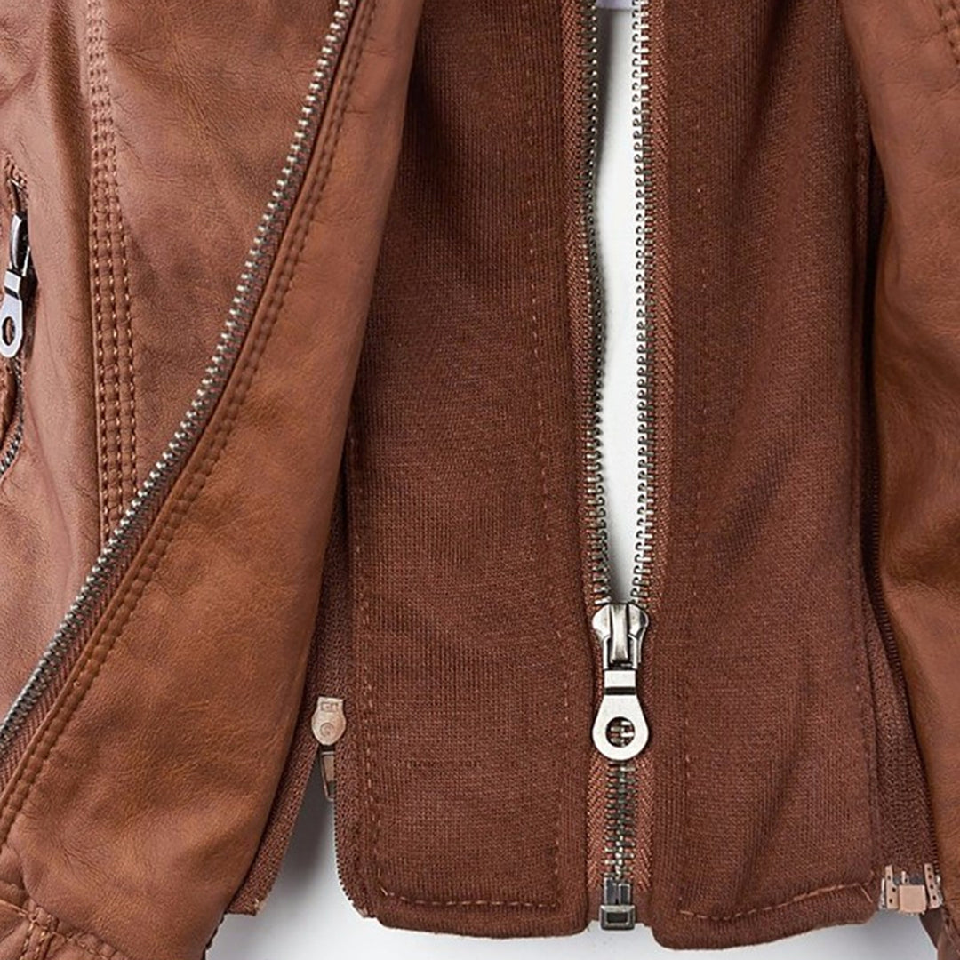 Übergangsjacke Damen mit Kapuze | Taillierte Jacke Reißverschluss