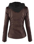 Übergangsjacke Damen mit Kapuze | Taillierte Jacke Reißverschluss