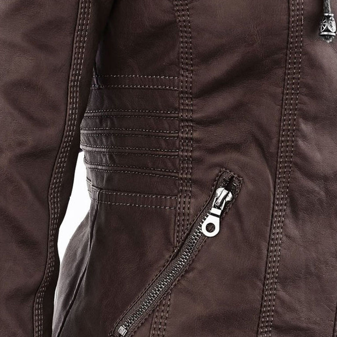 Übergangsjacke Damen mit Kapuze | Taillierte Jacke Reißverschluss