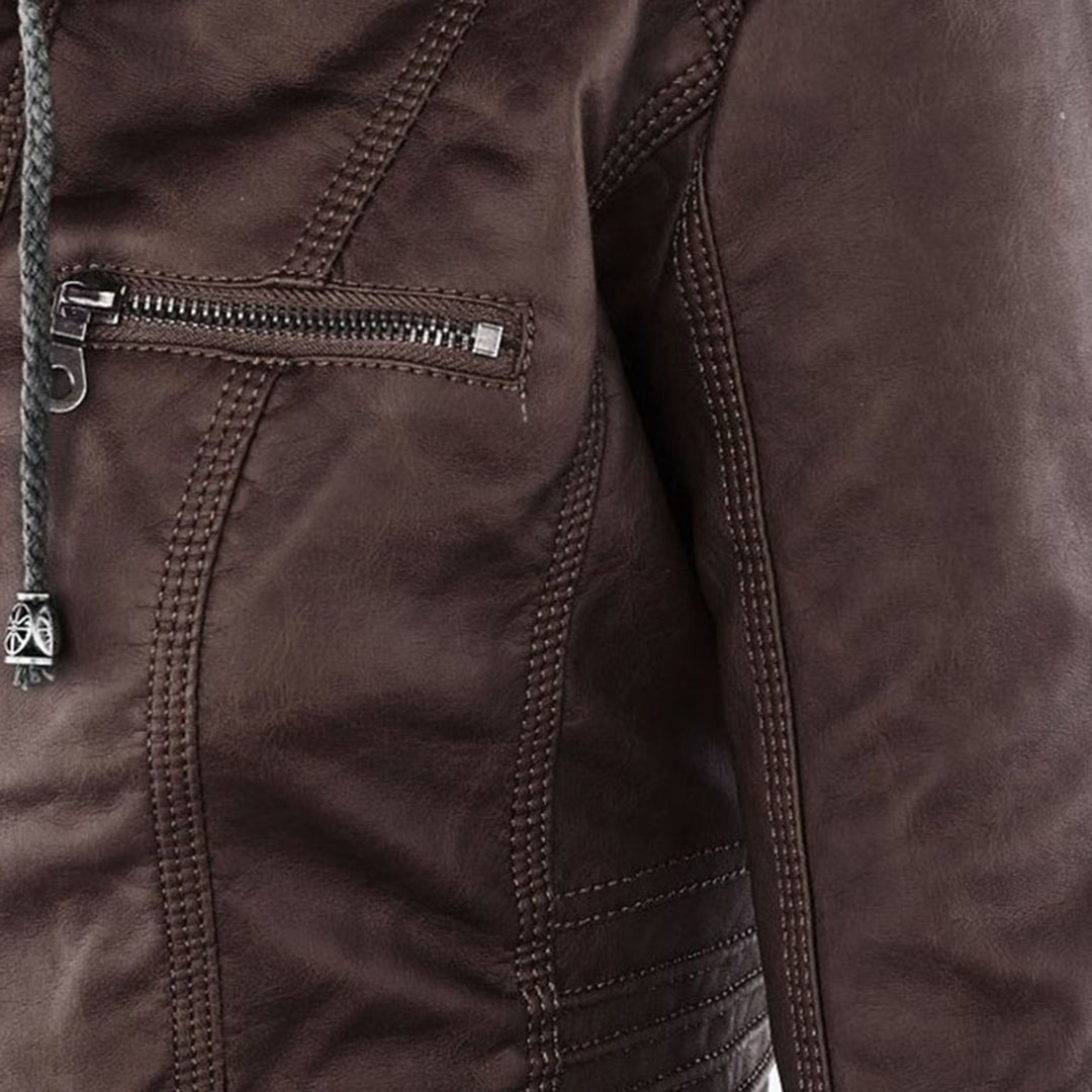 Übergangsjacke Damen mit Kapuze | Taillierte Jacke Reißverschluss