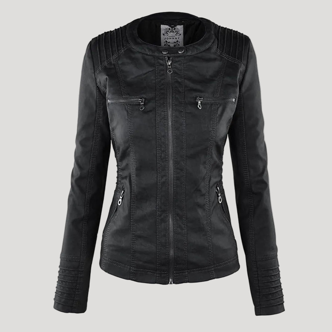 Übergangsjacke Damen mit Kapuze | Taillierte Jacke Reißverschluss