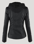 Übergangsjacke Damen mit Kapuze | Taillierte Jacke Reißverschluss