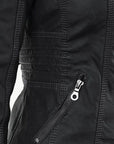 Übergangsjacke Damen mit Kapuze | Taillierte Jacke Reißverschluss
