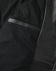 Übergangsjacke Herren | Bikerjacke mit Reißverschluss und Gürtel