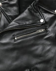 Übergangsjacke Herren | Bikerjacke mit Reißverschluss und Gürtel