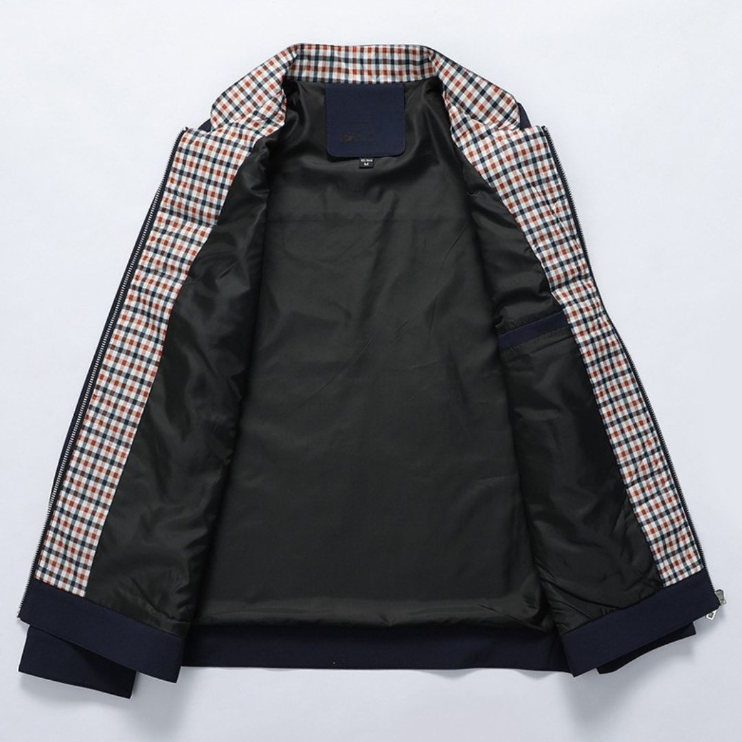 Übergangsjacke Herren Stehkragen | Jacke mit Reißverschluss