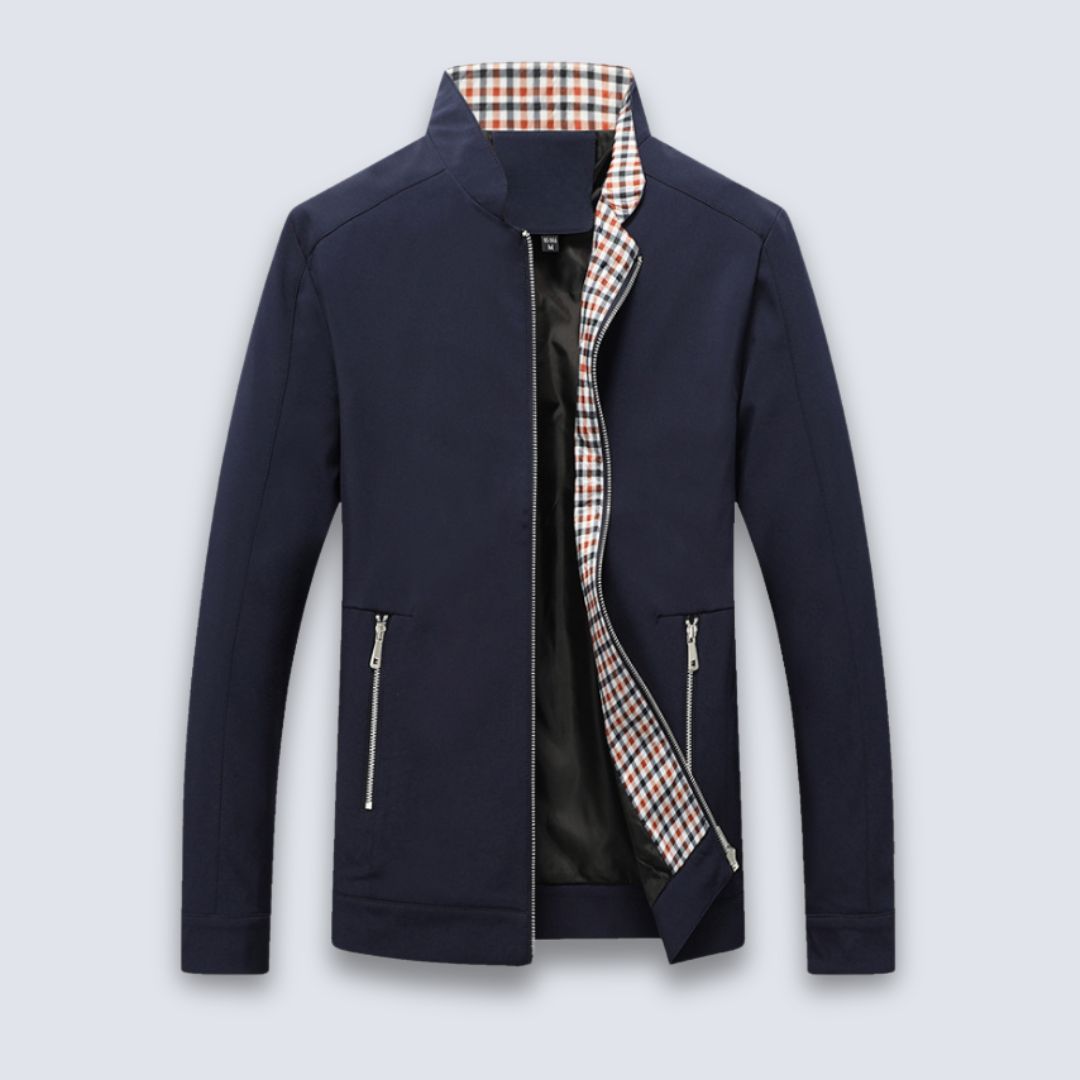 Übergangsjacke Herren Stehkragen | Jacke mit Reißverschluss