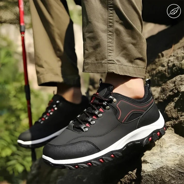 Wanderschuhe Herren | Rundspitze mit Schnürung und Rutschfester Sohle