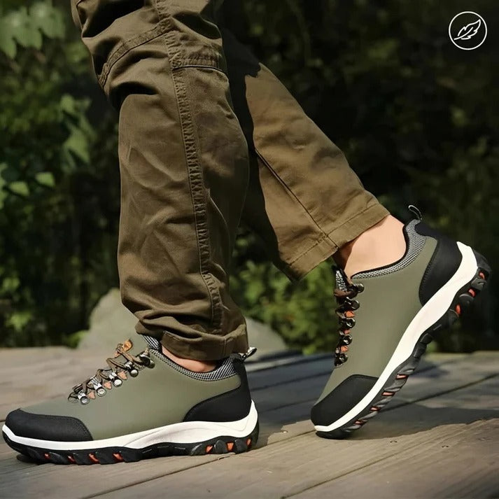 Wanderschuhe Herren | Rundspitze mit Schnürung und Rutschfester Sohle