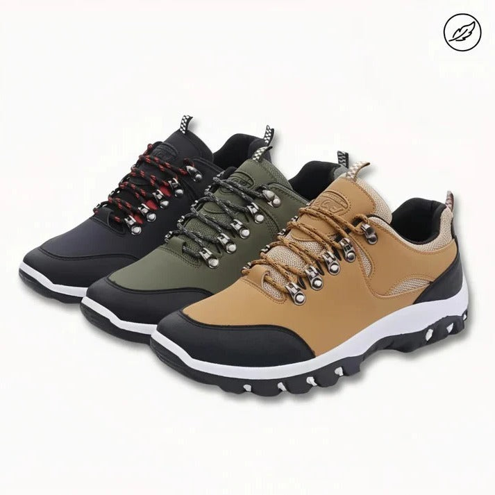 Wanderschuhe Herren | Rundspitze mit Schnürung und Rutschfester Sohle
