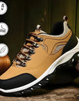 Wanderschuhe Herren | Rundspitze mit Schnürung und Rutschfester Sohle