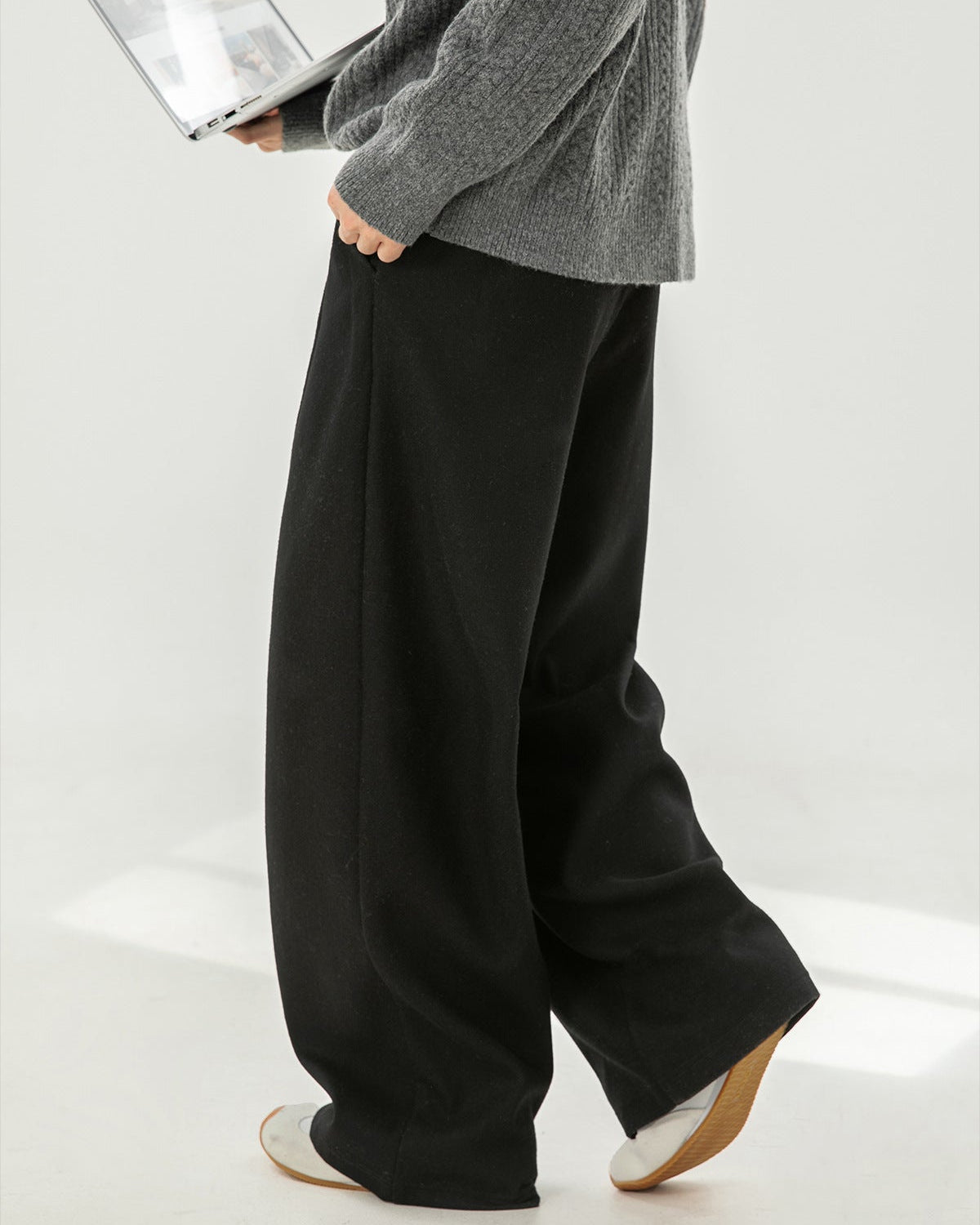 Weite Hose Herren | Stoffhose mit Falten und lockerer Passform