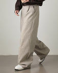 Weite Hose Herren | Stoffhose mit Falten und lockerer Passform